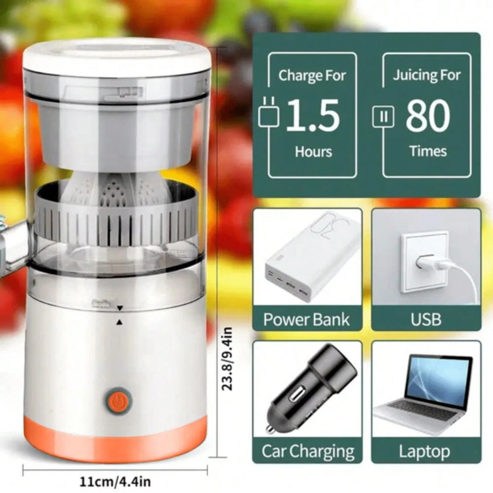 Portable USB Citrus Juicer – Perfect for Fresh Juice Anywhere 7.4v - 1600MHA