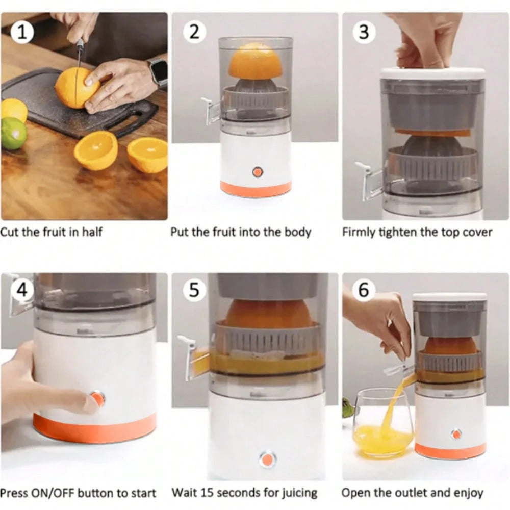Portable USB Citrus Juicer – Perfect for Fresh Juice Anywhere 7.4v - 1600MHA