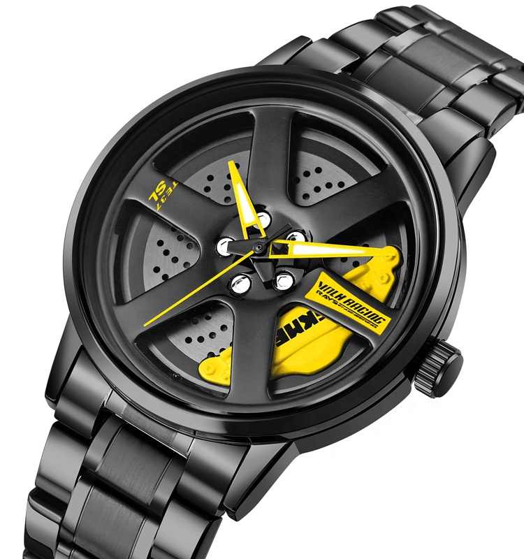 Car Rim Wheel Watch Water Proof 360° Rotation