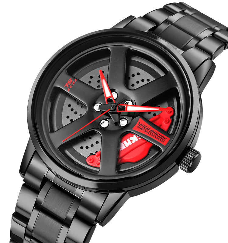 Car Rim Wheel Watch Water Proof 360° Rotation