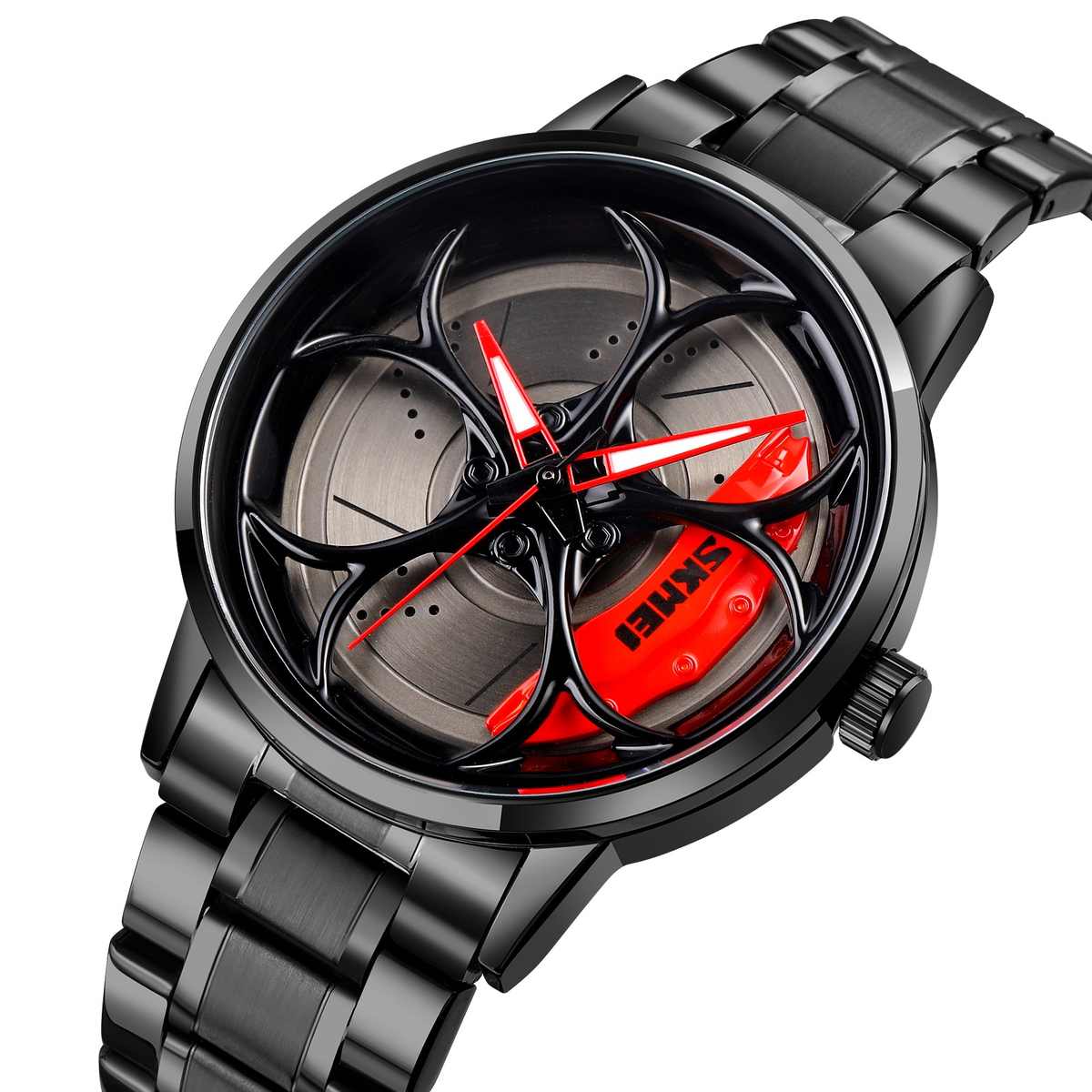 Car Rim Wheel Watch Water Proof 360° Rotation