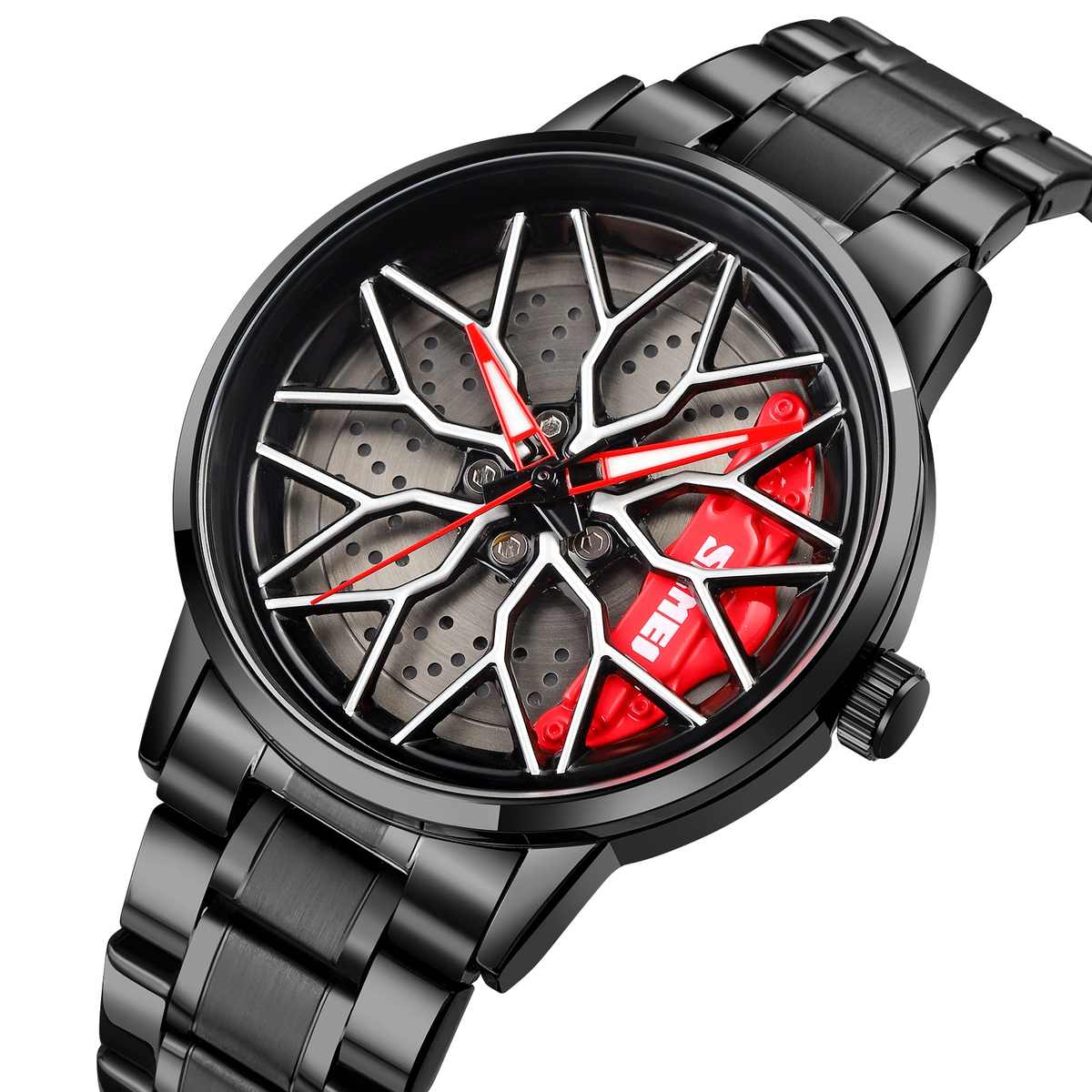 Car Rim Wheel Watch Water Proof 360° Rotation