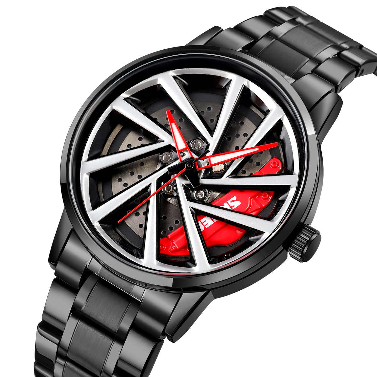 Car Rim Wheel Watch Water Proof 360° Rotation