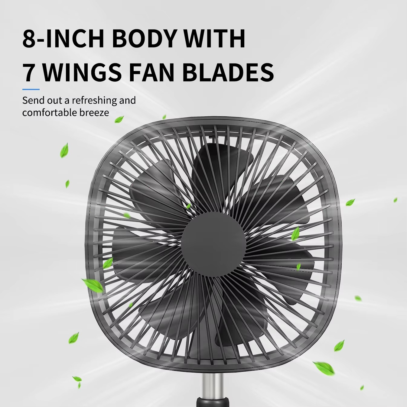 Rechargeable Venity Air Cooling Fan – Portable, USB-Powered, and Ultra-Quiet