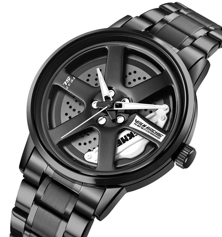 Car Rim Wheel Watch Water Proof 360° Rotation