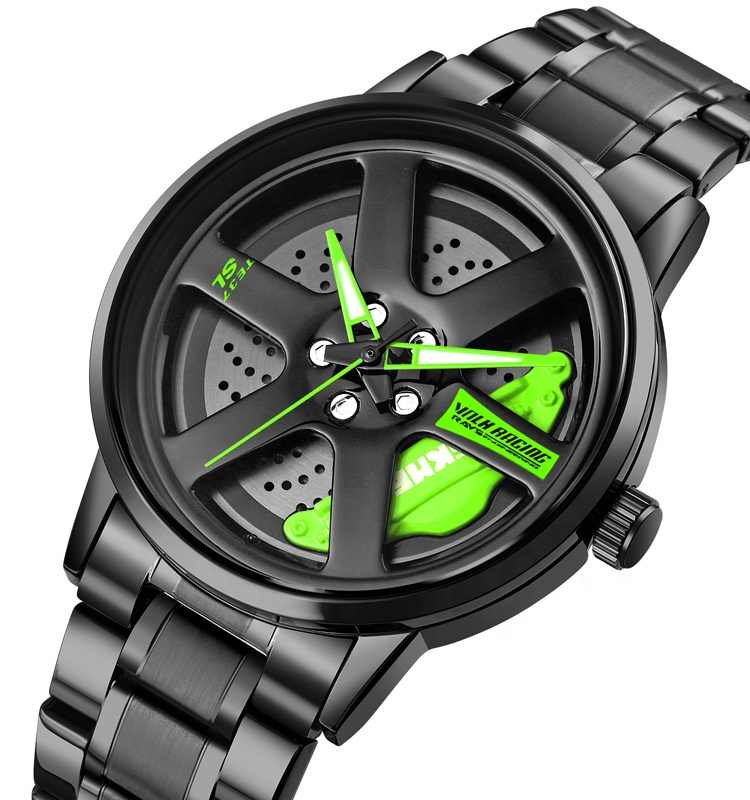 Car Rim Wheel Watch Water Proof 360° Rotation