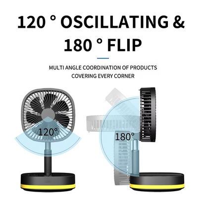 Rechargeable Venity Air Cooling Fan – Portable, USB-Powered, and Ultra-Quiet