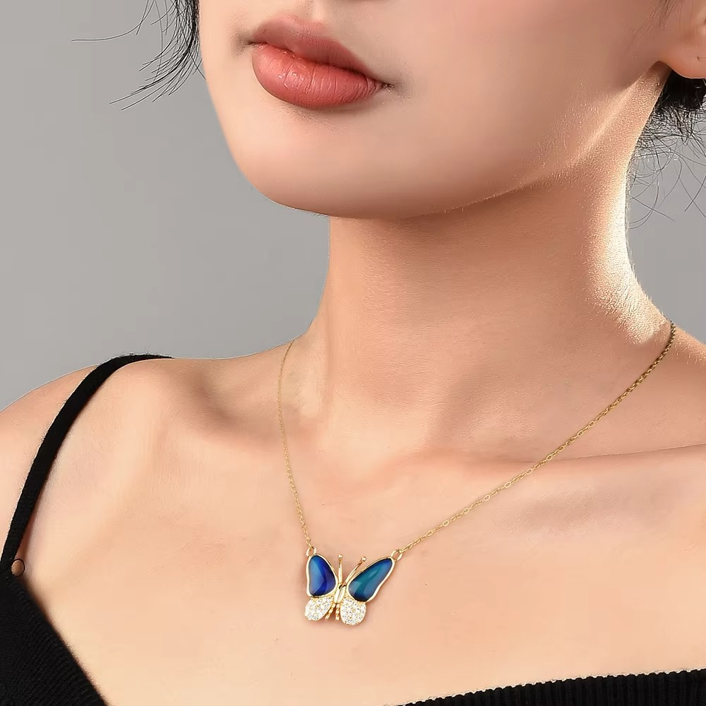 Buy 1 Get 1 Free🦋Color Changing Butterfly Necklace