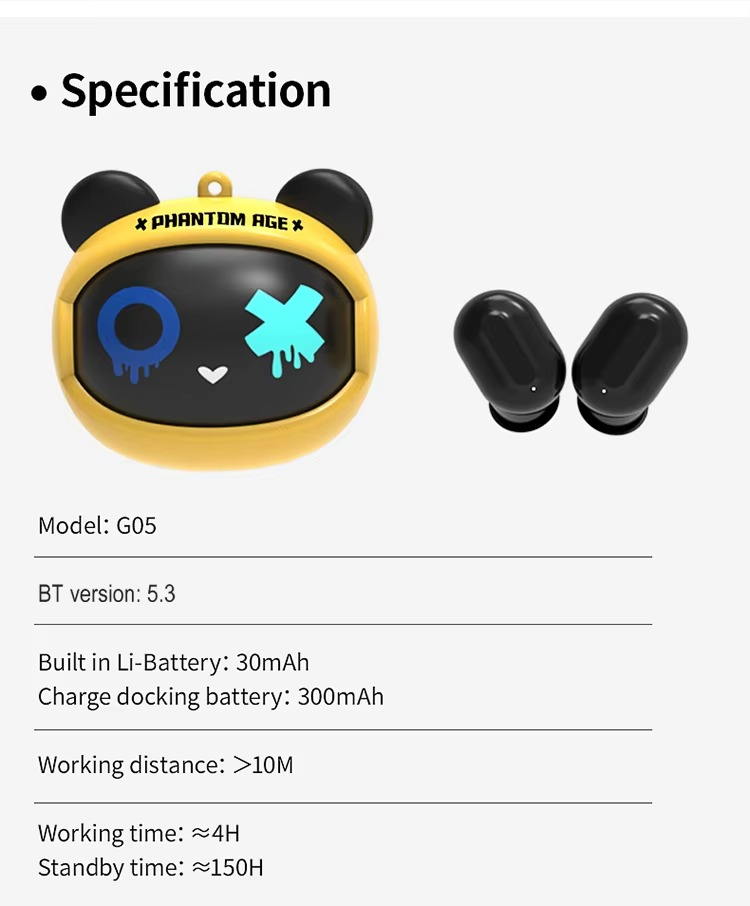 TWS Wireless Phantom Gaming Earbuds
