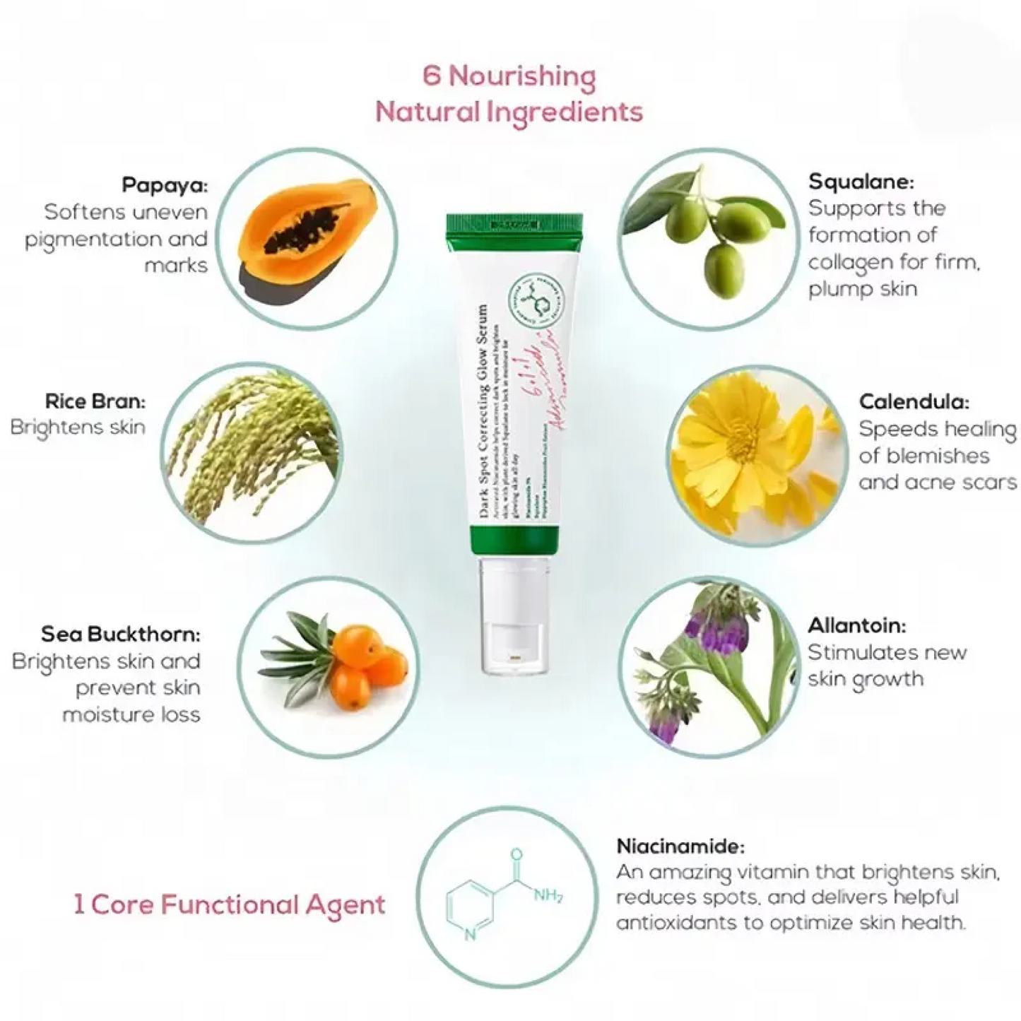 Dark Spot Correcting Glow Serum 50ml - Anti-Aging & Skin Brightening Formula for Radiant Skin